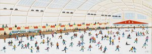 Skating at Richmond, 2009 (Gouache på papir) af Judy Joel