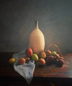 Elegant stilleben med passionsfrugt af Judy Tseng