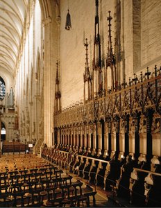 Korstole i Münster i Ulm af Jörg the Elder Syrlin