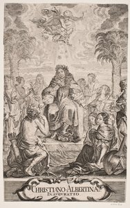 Hertug Christian Albrecht hyldes af Apollo og de ni muser af Jürgen Ovens