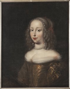 Marie Elisabeth de Schleswig Holstein Gottorp, Landgravine de Hesse Darmstadt - Maria Elisabeth af Schleswig-Holstein-Gottorp (1634-1665), Landgravine of Hesse-Darmstadt, by Ovens, Jurgen (1623-1678). Olie på lærred. Mål: 70x58 cm. Nationalmuseet Sto