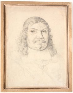 Portræt af den holstenske-gottorpske kansler Johan Adolph Kielman von Kielmanseck (1612-1676). Brystbillede enface til højre af Jürgen Ovens