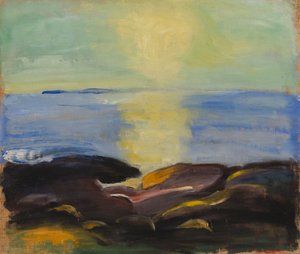 Solen stiger op over havet af Juho Makela