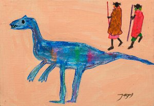 Blue Dinosaur Tribal Walk af Jukyong Park