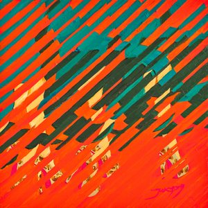 Dynamiske diagonale striber af Jukyong Park