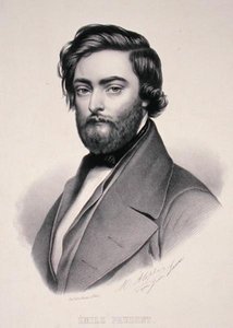 Portræt af Emile Prudent (1817-63) graveret af Marie Alophe (1812-83) (litho) af Jules (after) Laure