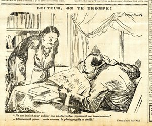 Candid, satirisk i N & B af Jules Abel Faivre