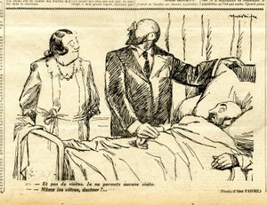 Oprigtig, satirisk i sort/hvid af Jules Abel Faivre