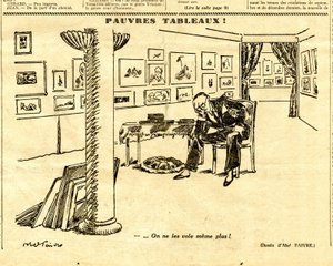 Oprigtig, satirisk i sort/hvid af Jules Abel Faivre