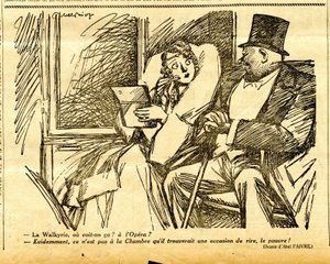 Oprigtig, satirisk i sort/hvid af Jules Abel Faivre