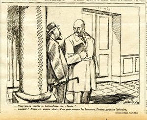 Oprigtig, satirisk i sort/hvid af Jules Abel Faivre