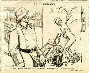 Oprigtig, satirisk i sort/hvid af Jules Abel Faivre