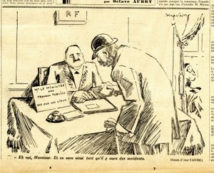 Oprigtig, satirisk i sort/hvid af Jules Abel Faivre