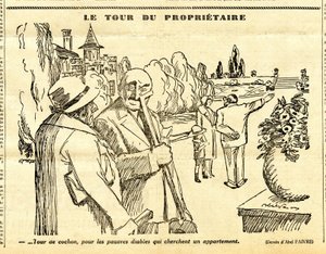 Oprigtig, satirisk i sort/hvid af Jules Abel Faivre