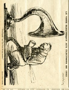 Oprigtig, satirisk i sort/hvid af Jules Abel Faivre
