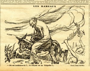 Oprigtig, satirisk i sort/hvid af Jules Abel Faivre