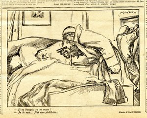 Oprigtig, satirisk i sort/hvid af Jules Abel Faivre