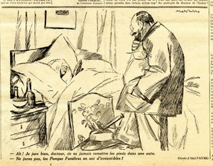 Oprigtig, satirisk i sort/hvid af Jules Abel Faivre