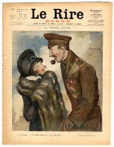 Cover af "" Den røde latter", Satirisk i farver af Jules Abel Faivre