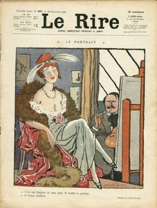 Illustration af Abel Faivre (1867-1945) til forsiden af Le Lire af Jules Abel Faivre