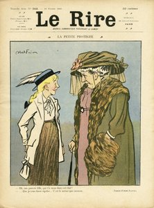 Illustration af Abel Faivre (1867-1945) til forsiden af Le Lire af Jules Abel Faivre