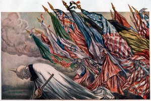 Plakat for "4th Loan de la Defense Nationale" 1918 (plakat) af Jules Abel Faivre