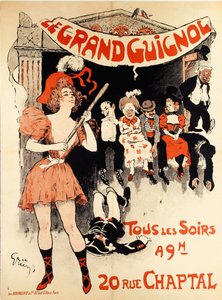 The Grand Guignol, ca. 1898. af Jules Alexandre Grün