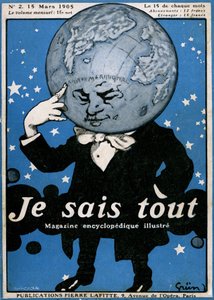Forside af det berømte encyklopædiske magasin "Je sais tout" N°2, 15. marts 1905 af Jules Alexandre Gruen or Grun