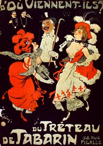 Du Treteau De Tabarin plakat af Jules Alexandre Gruen or Grun