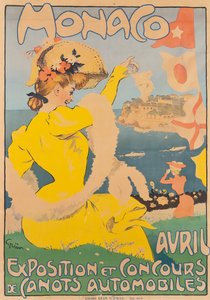 Monaco, ca. 1908 (farvelitografi)
