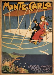 Monte-Carlo Competition Aviation (plakat) af Jules Alexandre Gruen or Grun