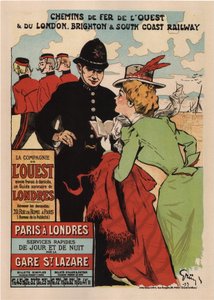 Pariisi Lontoo af Jules Alexandre Gruen or Grun