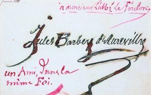 Underskrift af Jules-Amedee Barbey d