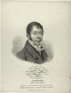 Portræt af Pierre-Louis-Antoine Cordier af Jules Boilly