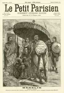 Menelik, kejser af Abessinien af Jules Borelli