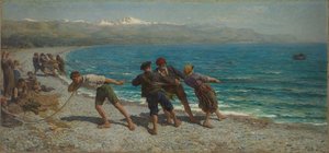 Fiskere ved Menton af Jules Breton