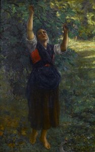 Fransk: Cueilleuse de figues af Jules Breton