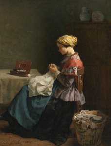 Jules Breton, 1868 - Den lille skrædder af Jules Breton