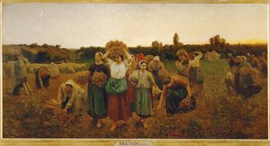 Reminder of the gleaners (maleri på lærred)