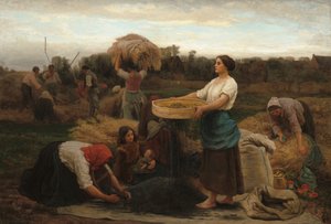 Colza høster raps, 1860. af Jules Breton