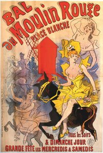Moulin Rouge Ball, 1889. af Jules Cheret