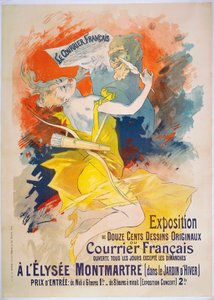 Udstilling Le Courrier Francais, ca. 1895 (plakat) af Jules Cheret