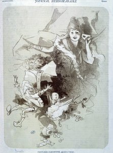 Parisian Fantasy: Puppets - Plakat af Cherret af Jules Cheret