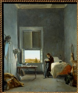 Kunstneren på sit værelse på Villa Medicis