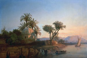 On the Nile (olie på lærred)