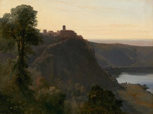 Udsigt over Nemi-søen, 1843.