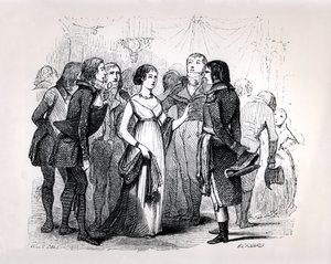Madame de Stael (1766-1817) udspørger Napoleon Bonaparte (1769-1821) om de bedste kvinder, fra 