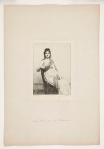 Mme Verninac, n?e Delacroix af Jules David