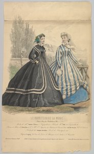 Modes de Mme. Antonie Lalanne, nr. 791, fra Le Moniteur de la Mode, 1848. af Jules David