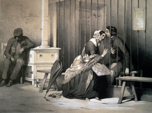 Fange, af Jules David (1808-1892), gravering, Frankrig af Jules David